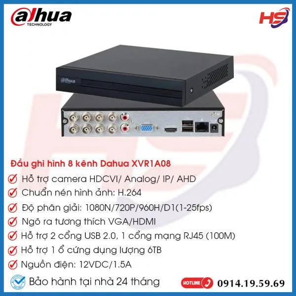 Đầu ghi hình HDCVI/TVI/AHD Đầu ghi hình HDCVI/TVI/AHD