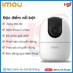 Camera IP Wifi 2.0MP Ranger 2 IPC-A22EP-IMOU - Đàm thoại 2 chiều - Hàng chính Hãng