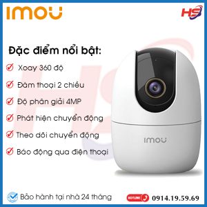 Camera IP IMOU A42P-D 4MP – Đàm thoại 2 chiều – Hàng chính hãng
