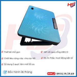 Tản nhiệt/ Fan laptop N99 (2 Fan)
