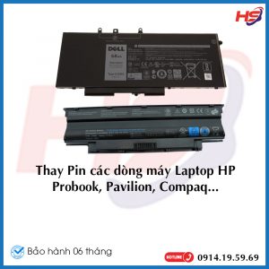 Thay Pin các dòng máy Laptop HP Probook, Pavilion, Compaq…..