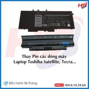 Thay Pin các dòng máy Laptop Toshiba Satellite, Tecra…..