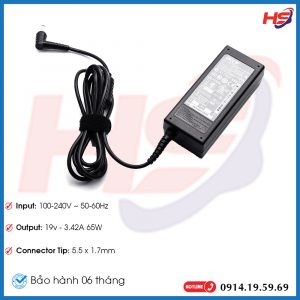 Sạc Laptop Acer 19V-3.42A 65W – ZIN