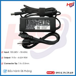 Sạc Laptop Dell 19.5V-4.62A (Đầu Kim) 90W – ZIN
