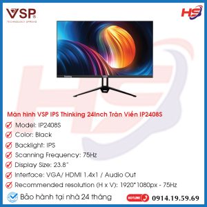 Màn hình VSP IPS Thinking 24inch tràn viền IP2408S