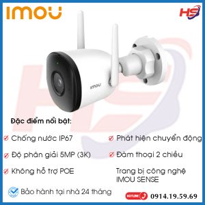 Camera IMOU Ngoài Trời IPC-S3DP-5M0WJ IMOU 5MP