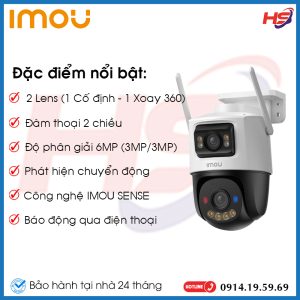 Camera Cruiser Dual 2 Khung Hình 6MP IMOU IPC-S7XEP-6M0WED